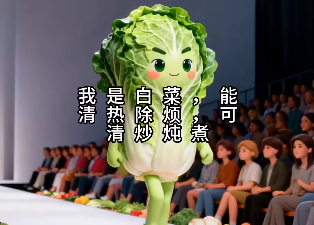 食材走秀-抖微学堂AI